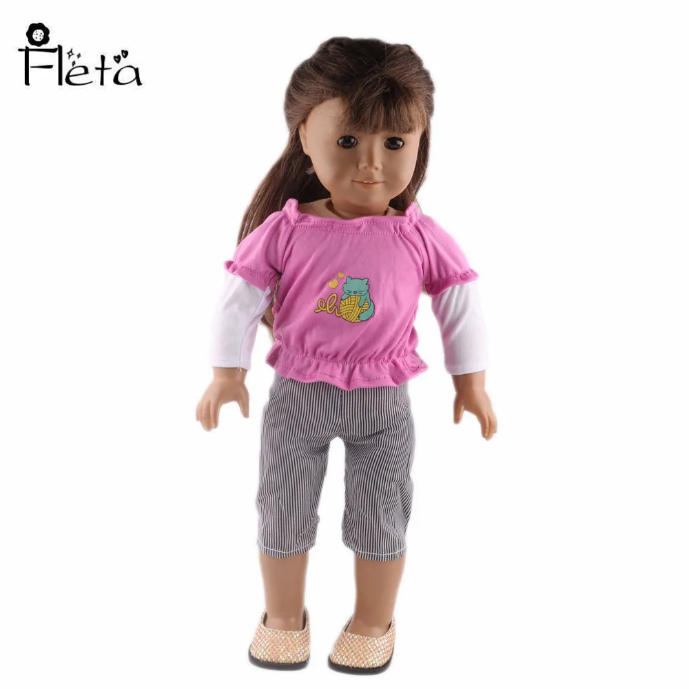 Одежда для куклы ручной работы, комплект для куклы из мультфильма, 18 дюймов, куклы для детей