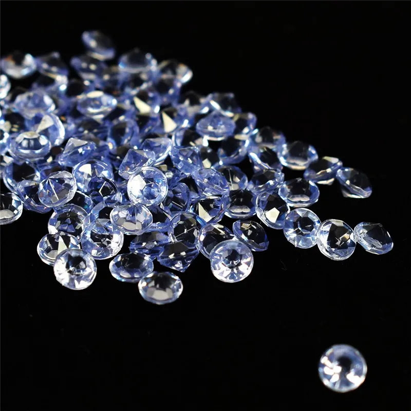 1000 Pcs Clear Acrylic Crystal Bling Transparent Confetti Wedding Party Decoration Wedding table diamond High Clarity