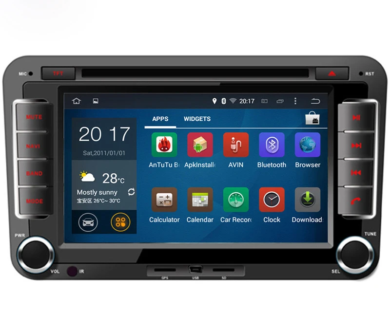 Top 7" in-dash Android Car DVD Player with TV/BT GPS 3G WIFI DVR Canbus,Audio Radio Stereo,Car multimedia headunit for VW universal 3