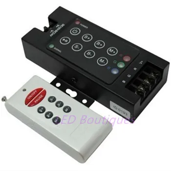 

Free shipping 1 pcs DC12-24V 10A*3channels 6key RF remote RGB Controller