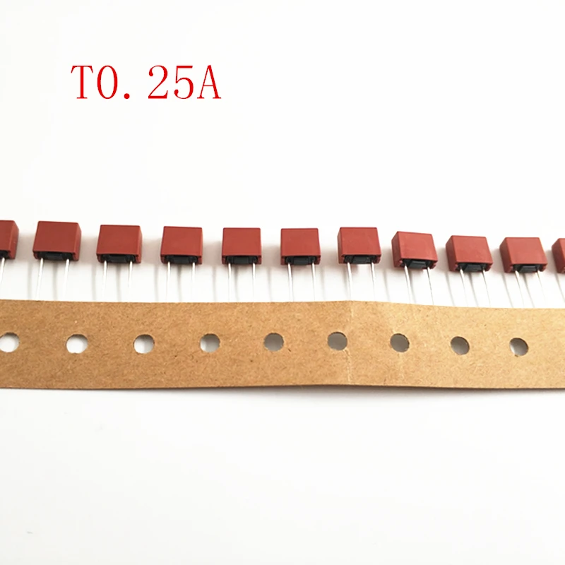 

50pcs/lot T0.25A 392 Square Plastic Fuses 0.25A 250V Slow Blow Square Fuse LCD TV Power Board Commonly Used