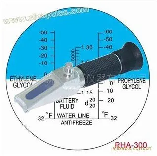 6 шт./лот дизайн ручной антифриз/батарея гликолевый рефрактометр RHAN-300ATC