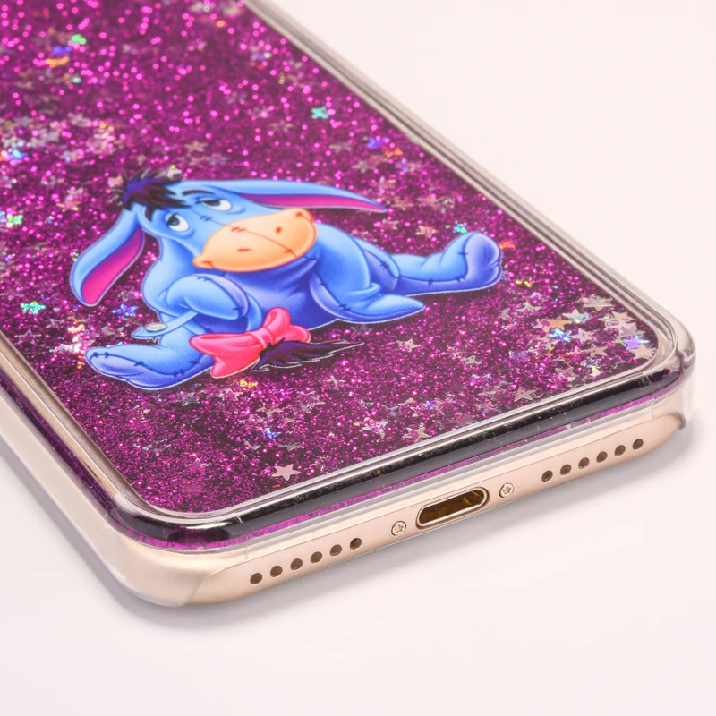 Милый Классический чехол с рисунком стежка для iPhone 6 6s 7 8 plus x xs max xr Гав Русалка Блестящий жидкий зыбучий песок чехол