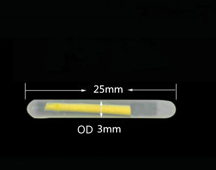 250 шт/50 упаковок поплавок для ночной рыбалки, палочки, светильник s, химический светящийся светильник, палочка зеленого цвета, Аксессуары для рыбалки