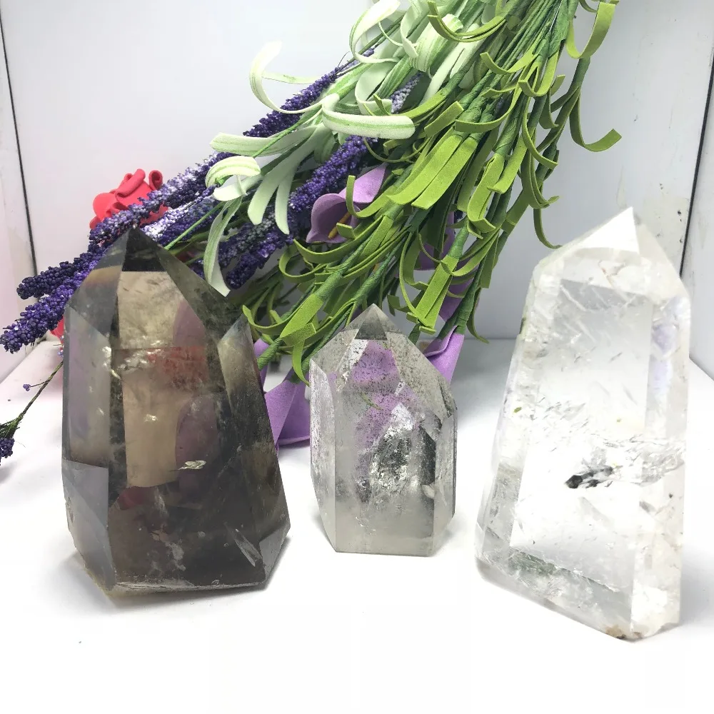 

1pcs Magic obelisk Spirit quartz Crystal stones wand point Wand Meditation Chakra Healing Crystals wand points for healing gift