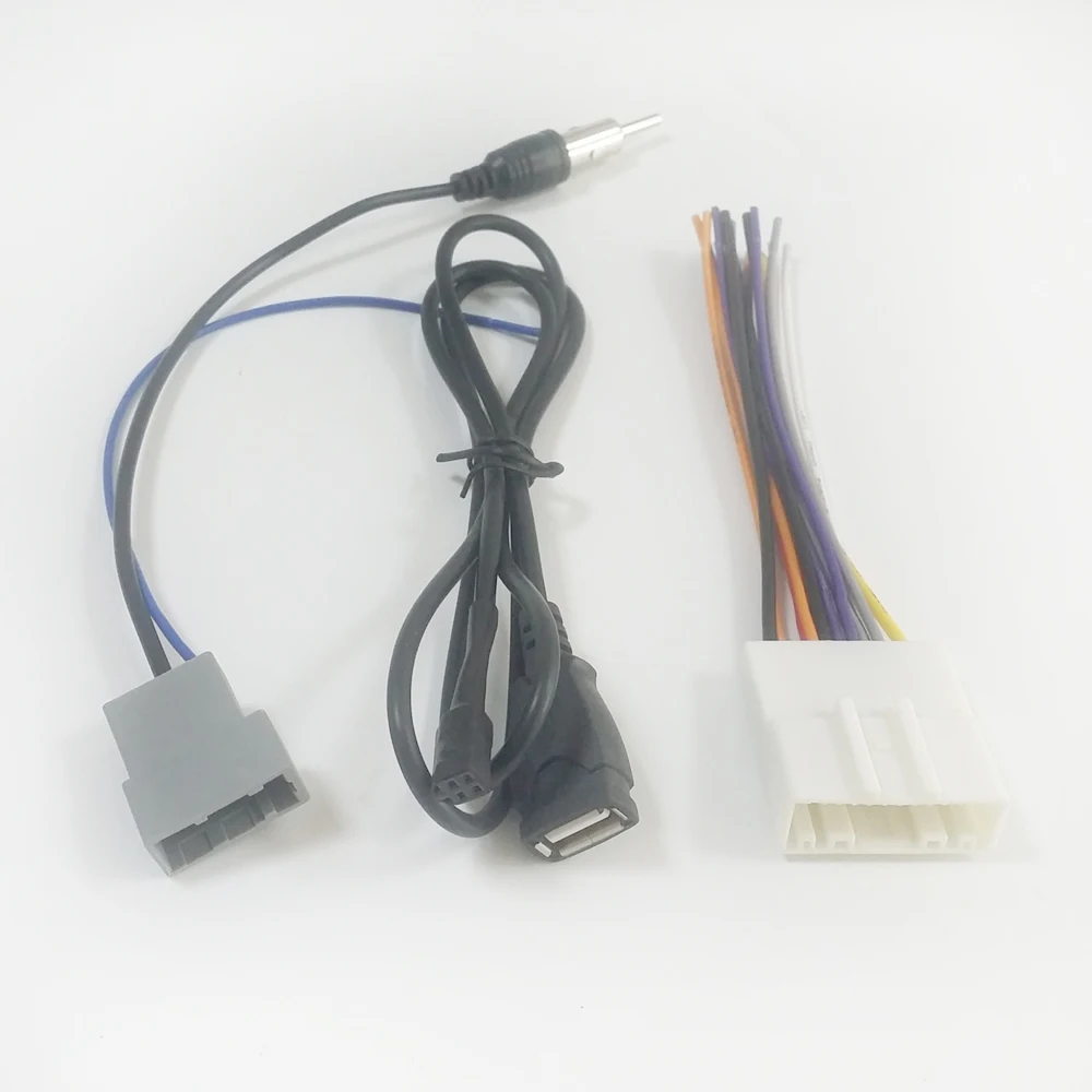 

Carradio Stereo Antenna Harness USB Cable Kit for Nissan Qashqai Teana
