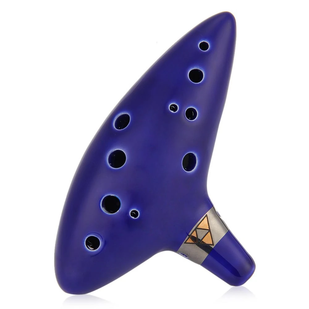 High quality 12 Holes New Ocarina Kiln fired Ceramic Alto C Legend of
