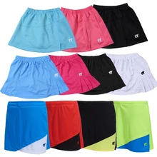 Новая короткая юбка для бега, йоги, спорта, тенниса, короткая юбка для бадминтона, дышащая, быстросохнущая, Женская Спортивная юбка для настольного тенниса