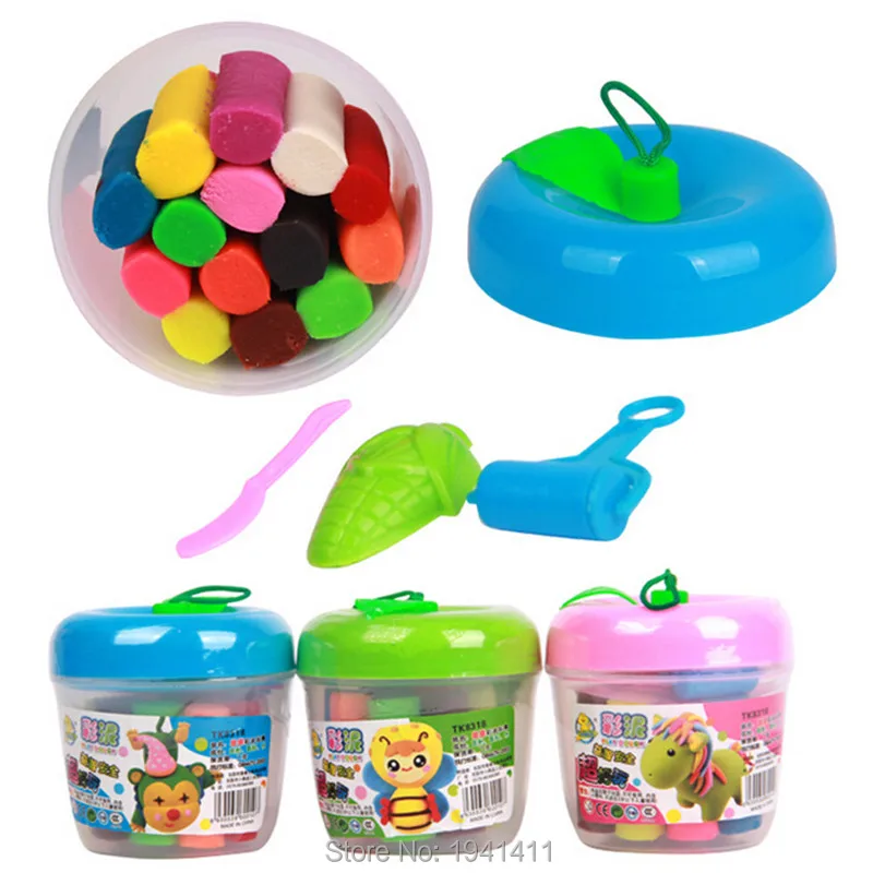 14colors/set Colorful Silly Putty Plasticine Kid Children For Fimo