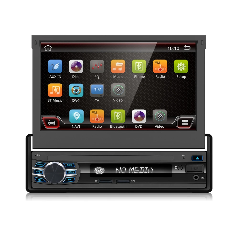Clearance Bosion Android 7.1 One Din HD Car Radio with Rear View Camera Remote Control Audio Stereo AUX FM Bluetooth Wifi Head unit 1