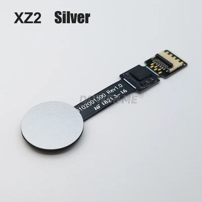 Dawer Me выключатель питания включения/выключения отпечатков пальцев сенсорная кнопка ID лента гибкий кабель для sony Xperia XZ2 H8216 H8266 H8276 H8296 - Цвет: Серебристый
