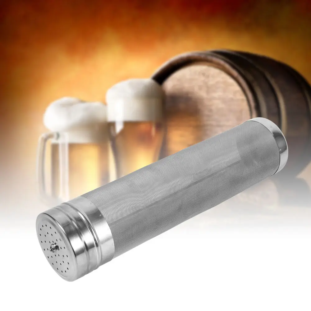 Нержавеющая сталь Пиво Вино ПИВОВАРЕНИЕ фильтр хмельной Homebrew ствола сухого бункера сепаратор