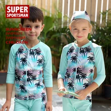 Купальник детский из двух предметов UPF50 + Rashguard мультяшный УФ