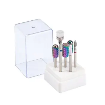 

7 Pieces Nail Drill Bits Set For Acrylic Nail Cuticle Clean Gel Remove File