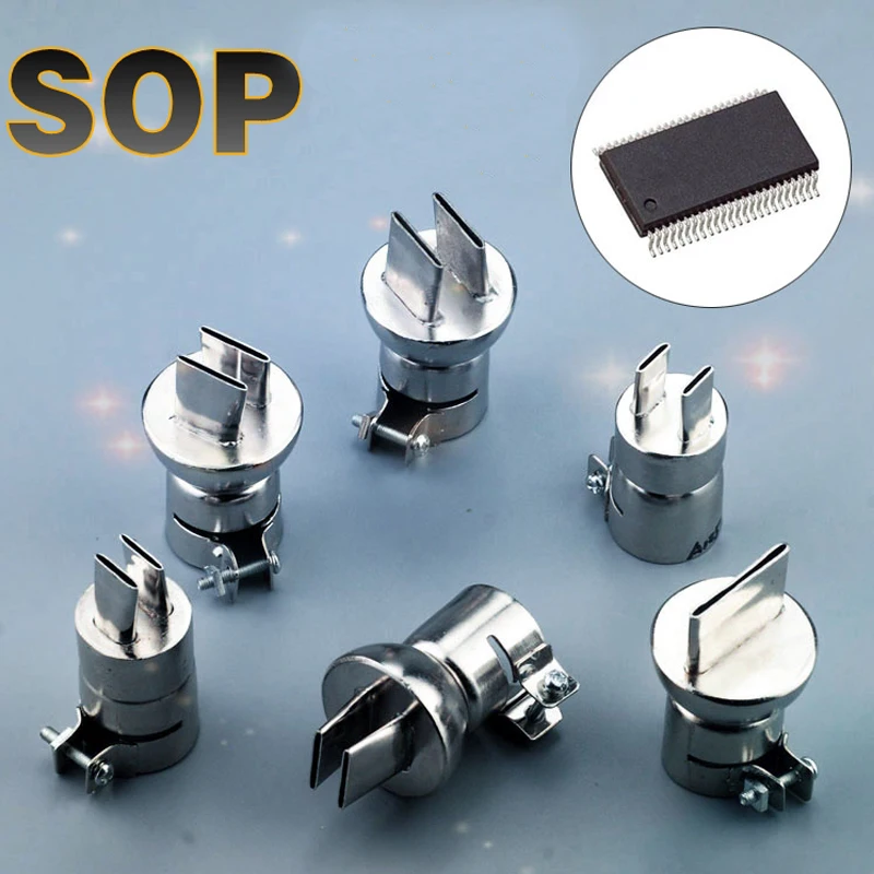 

SOP chip Special air gun nozzle Hot air gun Nozzle double side single side wind mouth nozzle for rework station 850 series