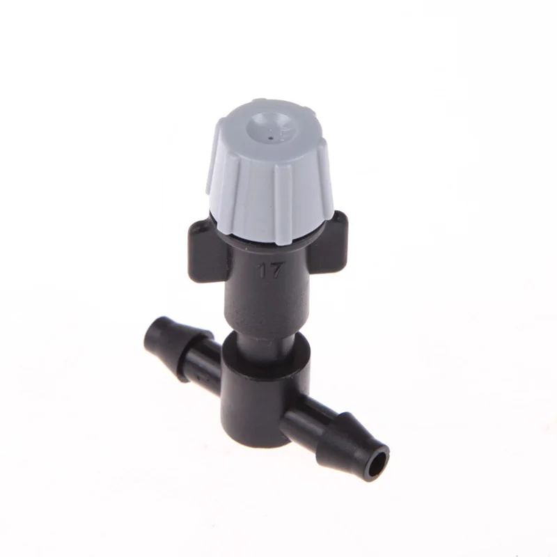 

20 PCS Garden and Lawn Irrigation Gray Spray Nozzle With 4 / 7mm Tee Apply Watering Connect to 4/7mm Hose Sprayer Nozzle IT195