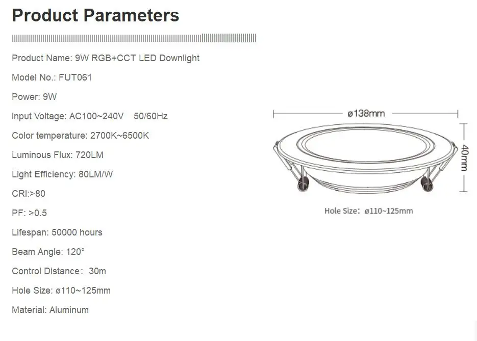 MILIGHT AC100-240 V, 6 Вт, 9 Вт, 12 Вт, 15 Вт, 18 Вт, 25 Вт RGB+ CCT светодиодный светильник водонепроницаемый светодиодный потолочный прожектор FUT061 062 063 064 065 066 068 069