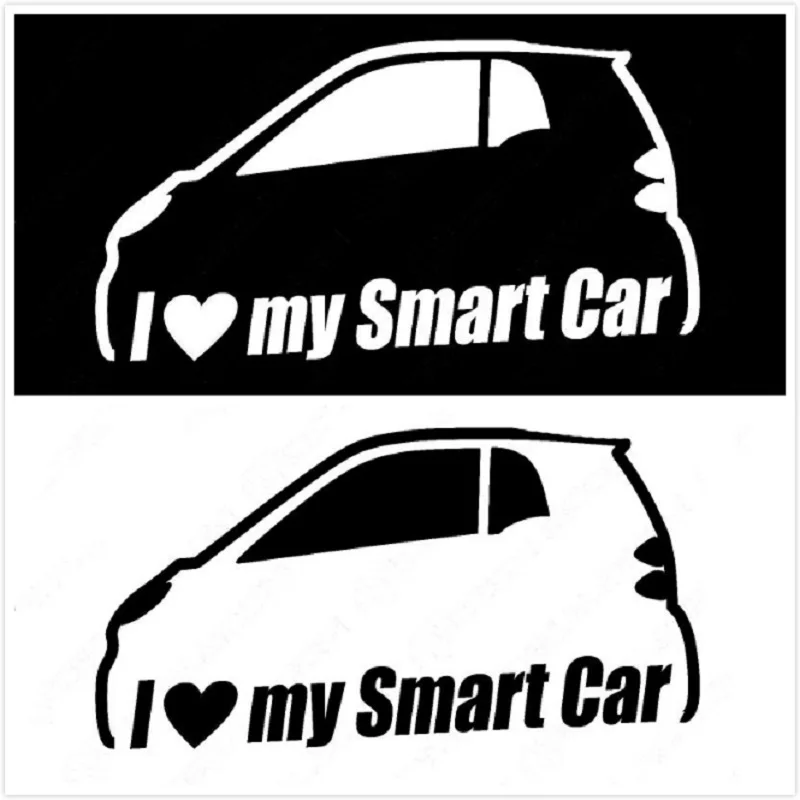 Новинка 2019 стильная наклейка с логотипом I love my Samrt для кузова автомобиля Smart Fortwo 453