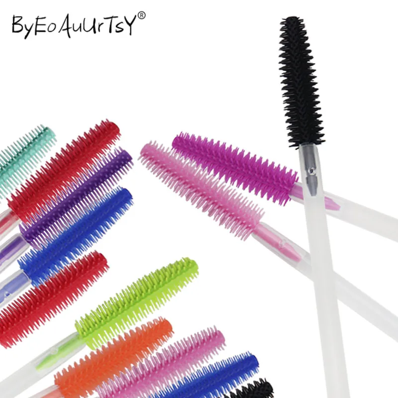 Escova de Cílios de Silicone para Extensão de Cílios Compõem a Escova de Cílios Escova de Cosméticos Escova de Maquiagem Rímel Varinhas Lash Pente 1000 Pçs 3 a escova de cílios escova de cosméticos