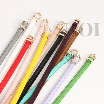 

New women's versatile thin belt Explosive women's dress jeans decorative belt Candy color matching women's belt