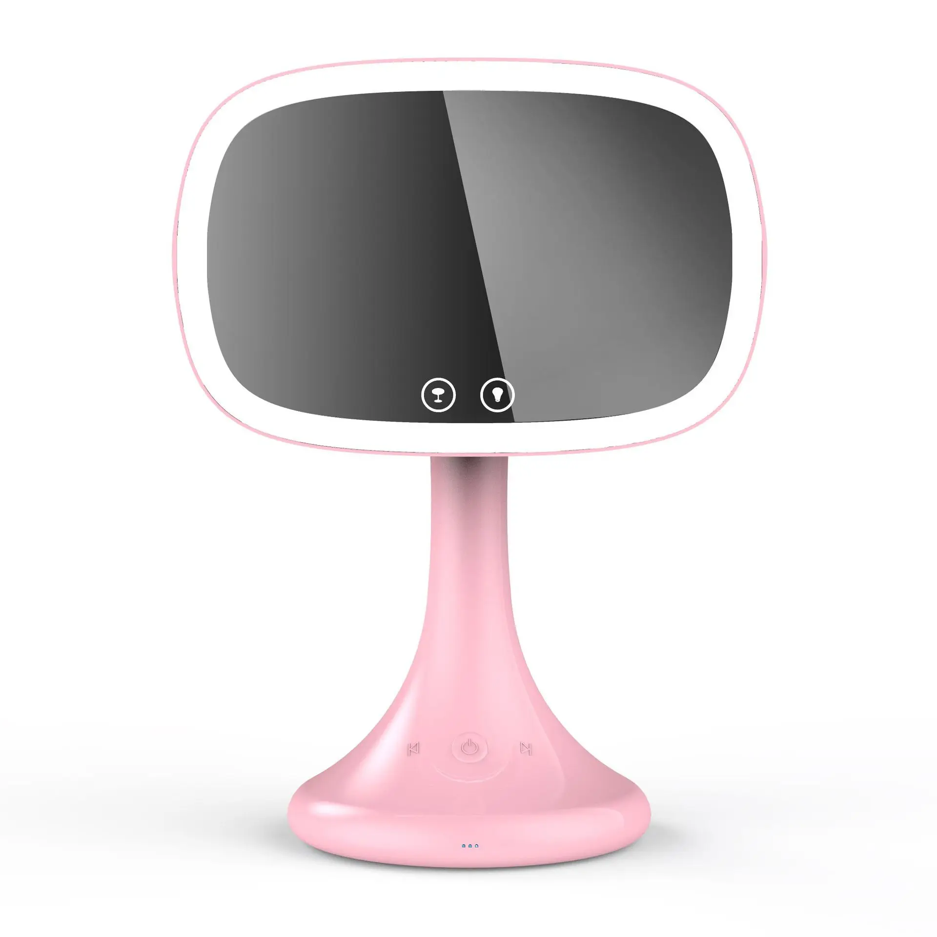 Bluetooth динамик светодиодный сенсорный экран зеркало для макияжа с подсветкой умный сенсорный экран с 10X Лупа Регулируемая настольное зеркало