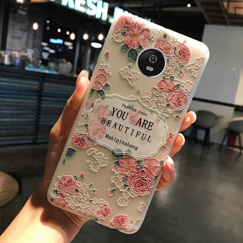 YueTuo матовая coque крышка чехол для motorola moto g5 g 5 силиконовый Роскошные 3d прозрачный
