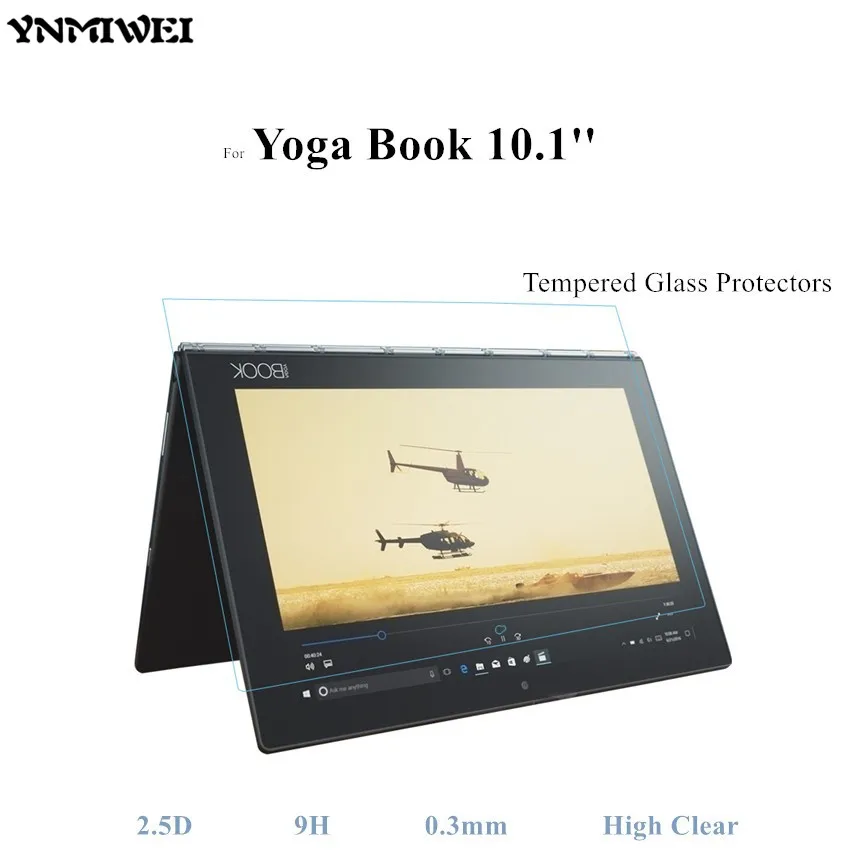 YNMIWEI Защитное стекло для книги для йоги+ стекло для клавиатуры полное покрытие для lenovo Yoga Book 10,1 YB1-X91F Защитные пленки для экрана