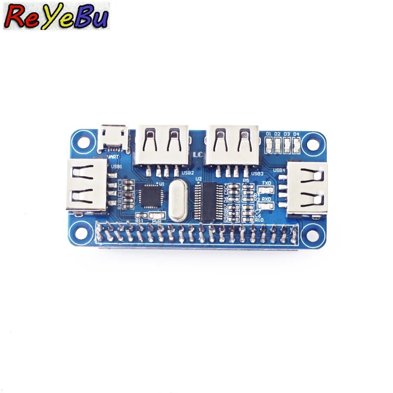 

5Pcs 4 Ports USB Expansion Board HUB Hub For Raspberry Zero/Zero W/3B+