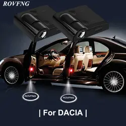 ROVFNG светодиодные на дверь автомобиля Добро пожаловать Световой Лазерный проектор Призрак Тень для Dacia Logan Lodgy Duster Sandero Dokker рекомендации