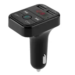 1 шт автомобиля Bluetooth черный Универсальный Беспроводной автомобиля Bluetooth модулятор Hands-free Комплект fm-передатчик MP3 плеер с Руководство