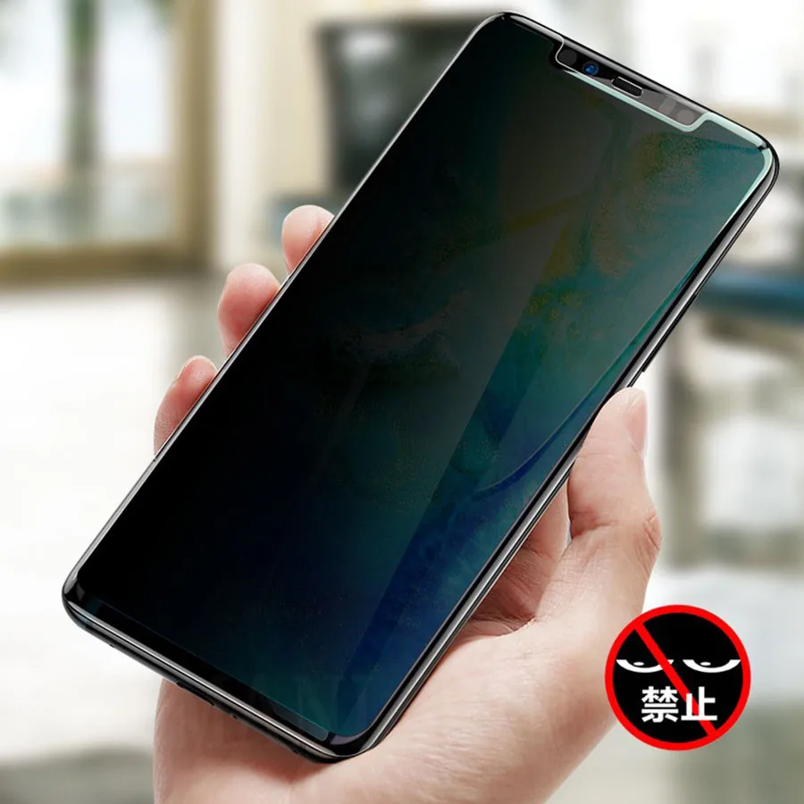 

3D For Huawei Mate 20 Pro Privacy Anti-spy Tempered Glass Screen Protector 9H Screen Film for Huawei P30 P20 Pro Mate 20 Lite