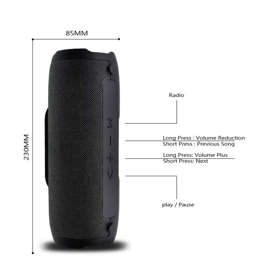 left and right bluetooth speakers