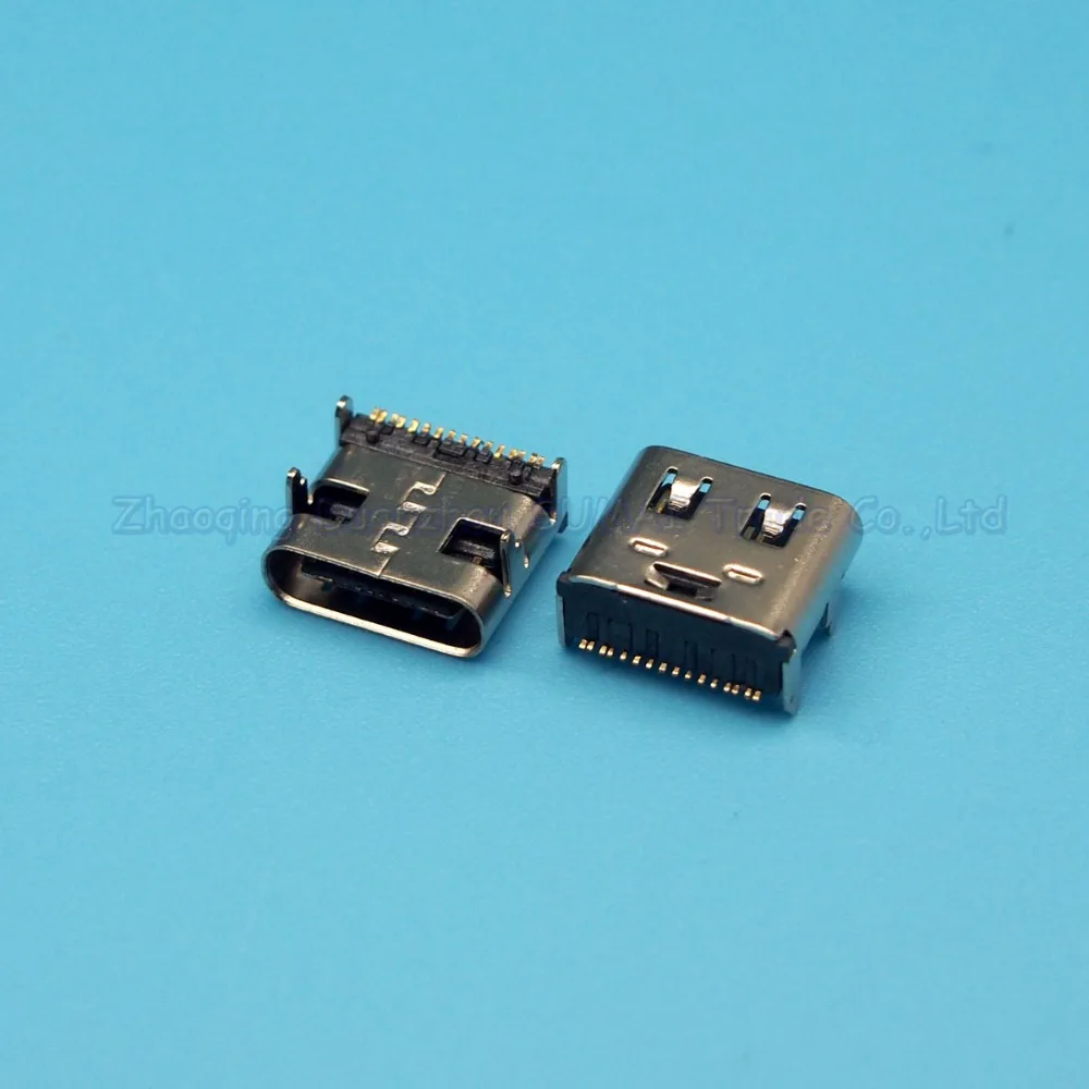10 шт. USB 3,1 type-C гнездо 4 DIP ноги C тип разъем