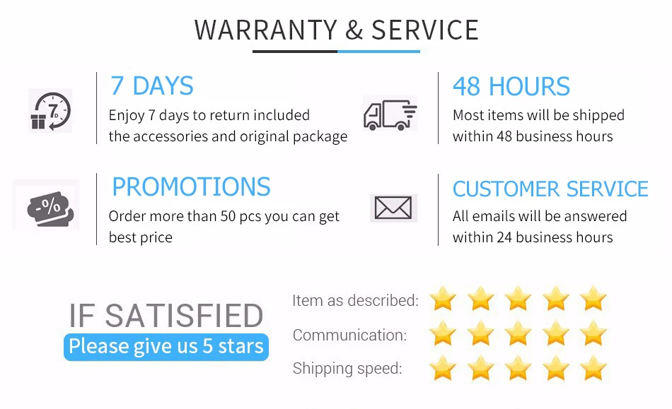 Warranty and service