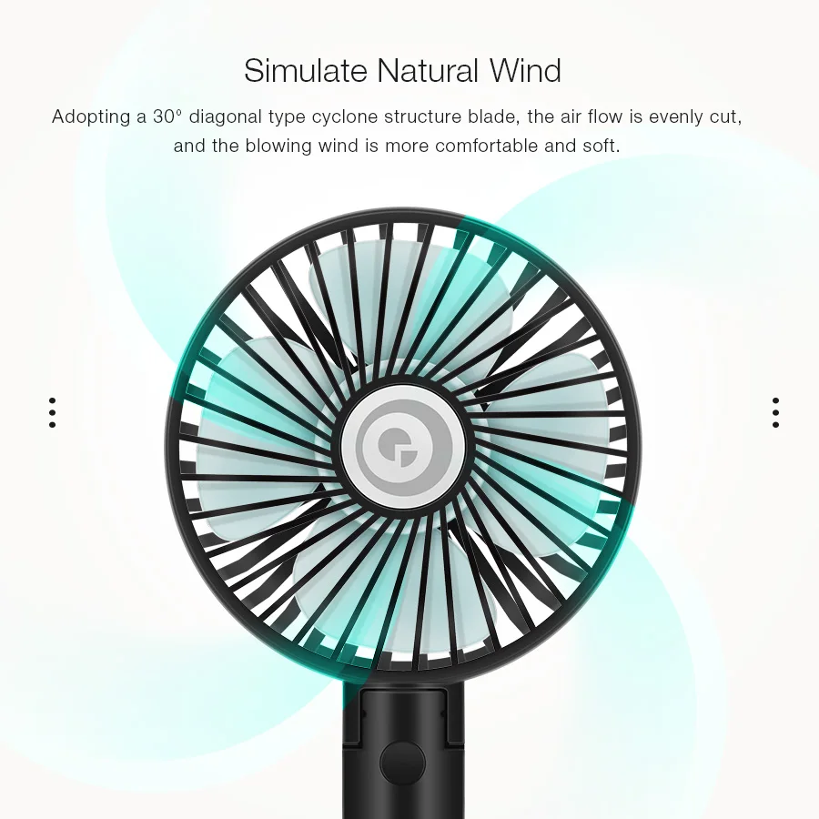 Digoo DF-004 Foldable USB Charging Fan Portable Mini Handheld Speed Adjustable Cooling Fan Regulation