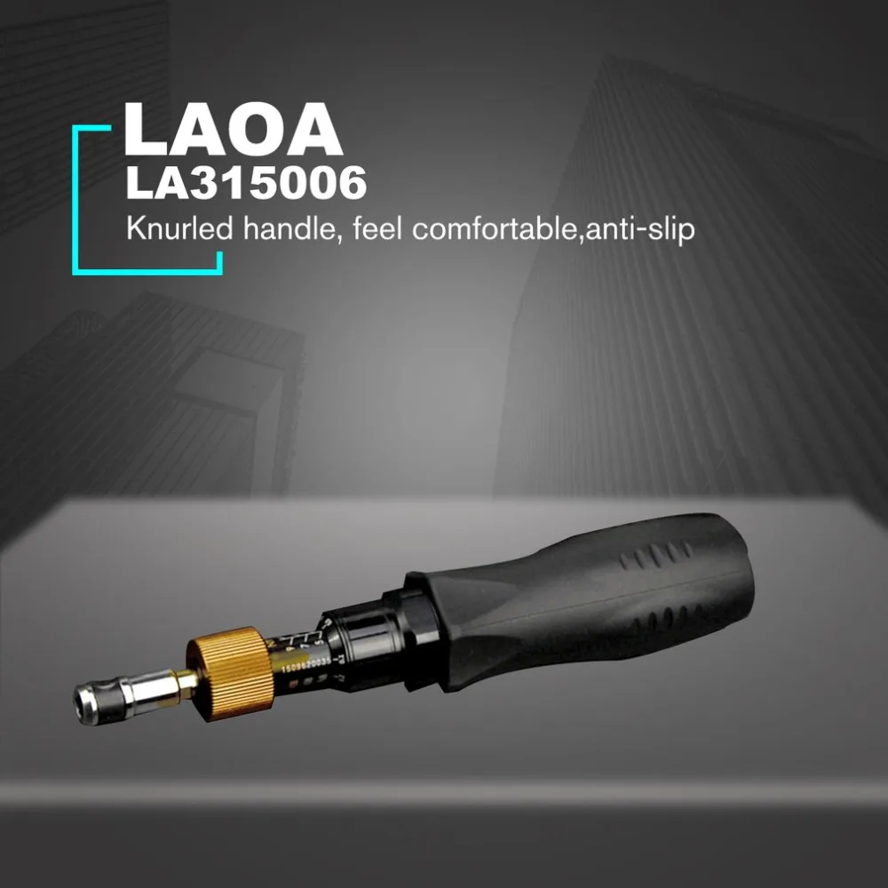 

Pre-set Torque Screwdriver 1/4" Adjustable Torsional 1-6n/m Driver Dynamometer Tamperproof Hand Repair Tool Precision Tools