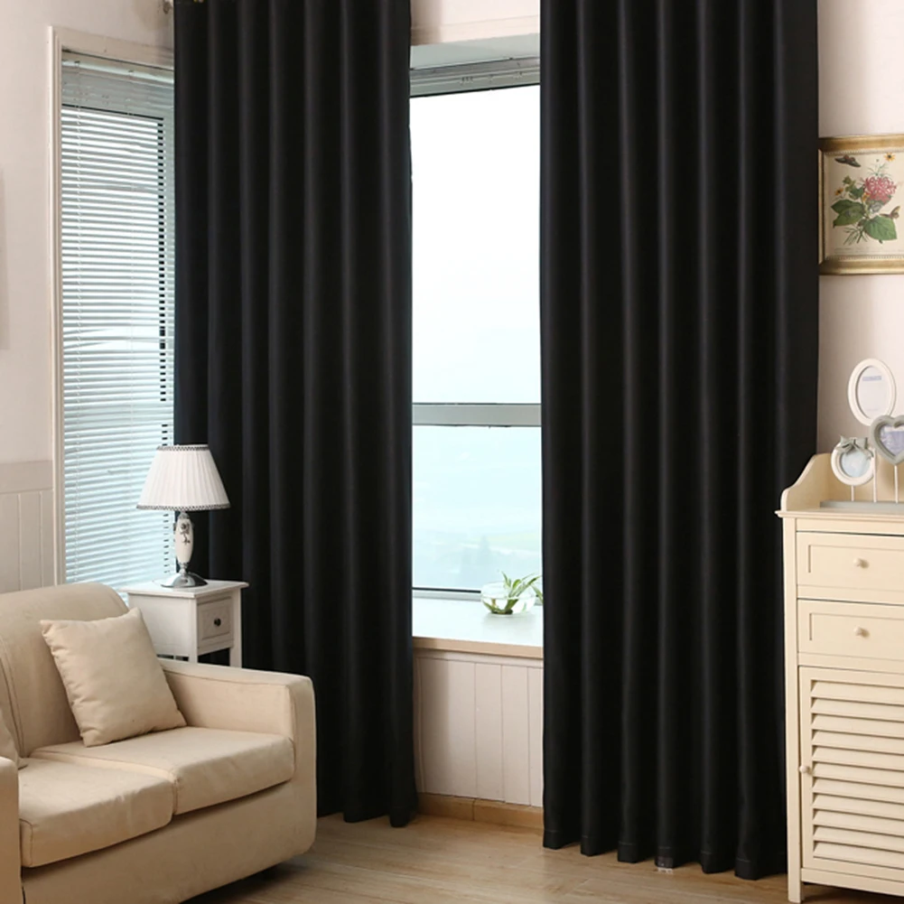 2 шт затемненные шторы все тени изоляционная ткань гостиной шторы для спальни окна кухонные занавески