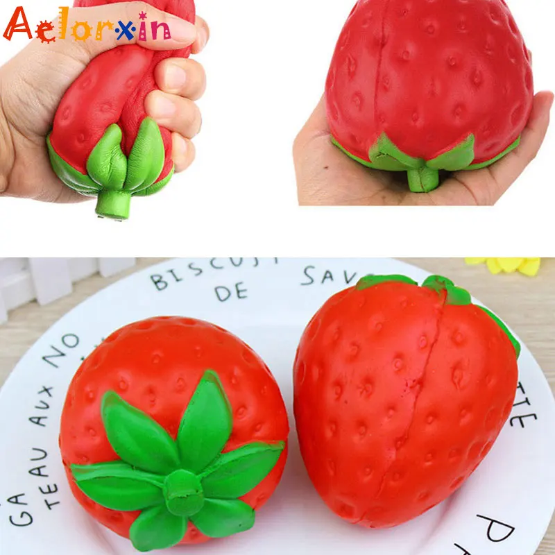 

Toy Fruit Strawberry Press Slow Rising Antistress Toy Educational &Learning Toys Squeeze Toy Stress Reliever