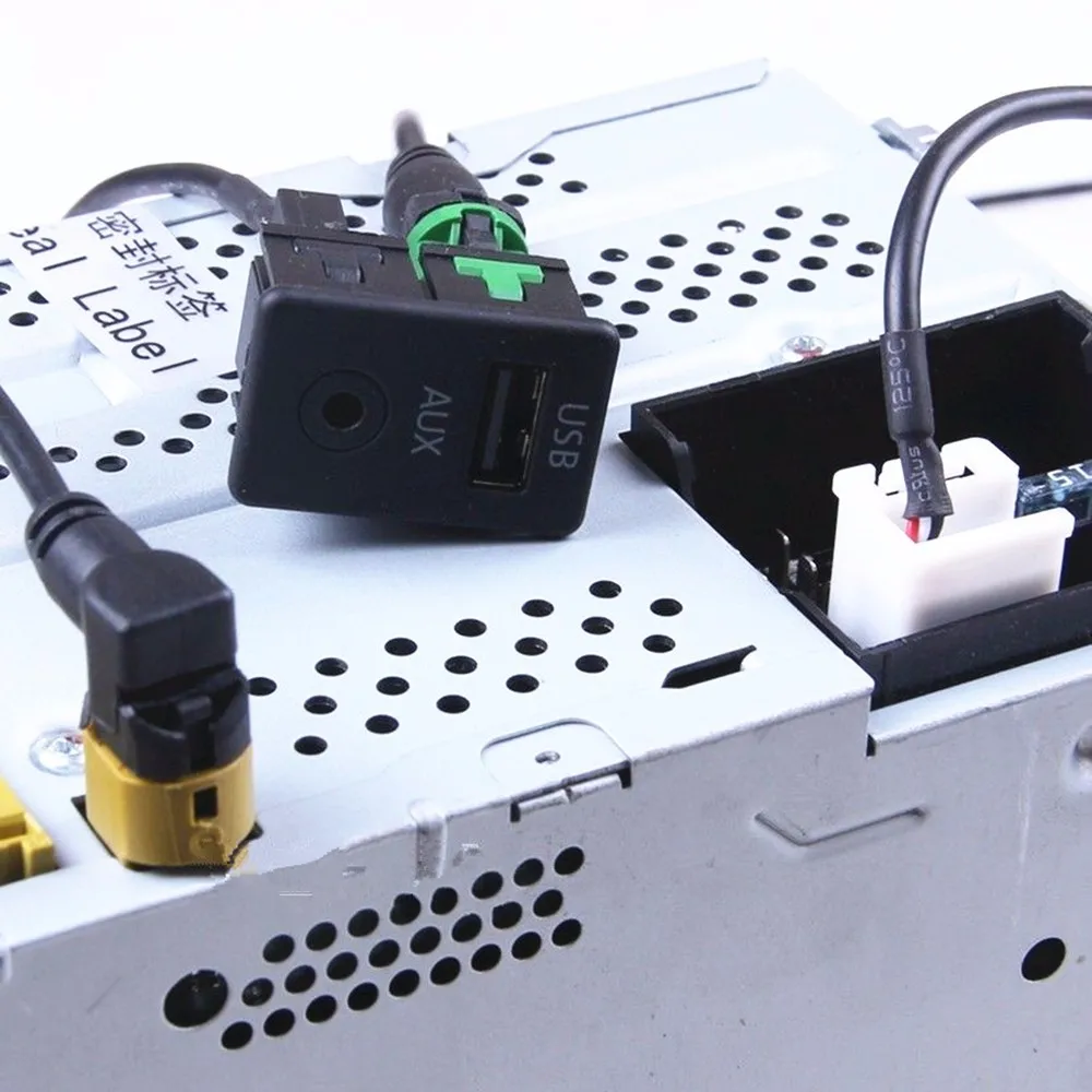 Biurlink DIY 2 в 1 USB AUX переключатель + 12 контактный Aux кабель и круглый 4 Кабель адаптер