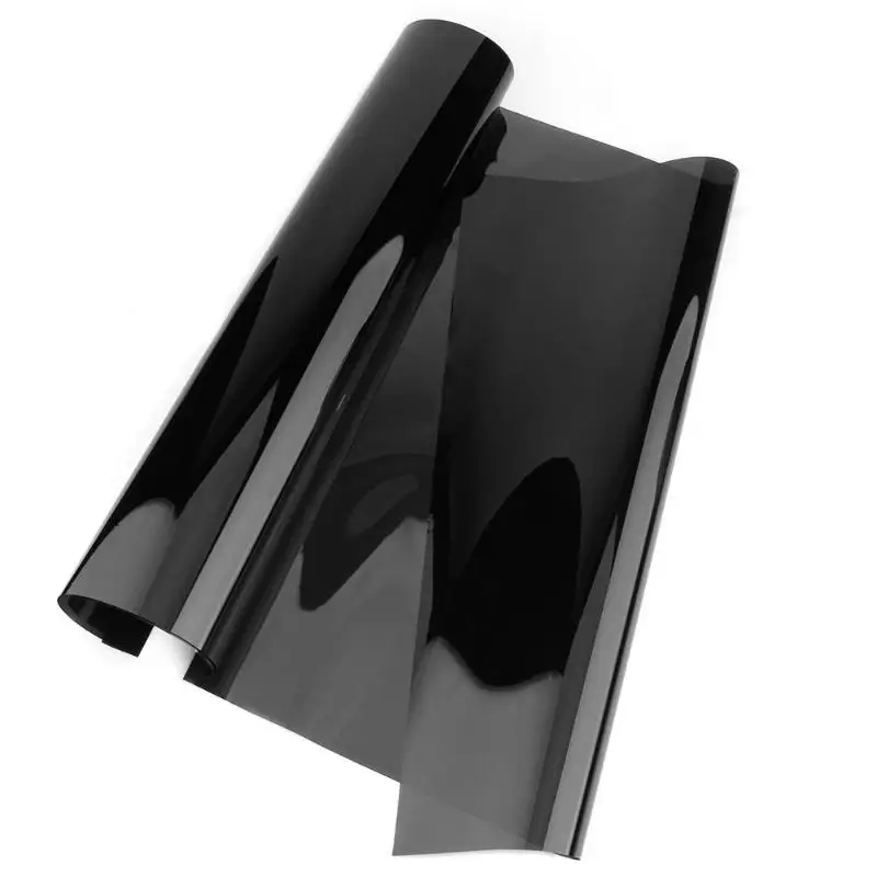 1mx50cmVLT черный окна автомобиля Автомобиль для дома, для окон и стекла тонированные рулона пленки скребок для Стекло аксессуары темно черый цветные плёнки на окна машин
