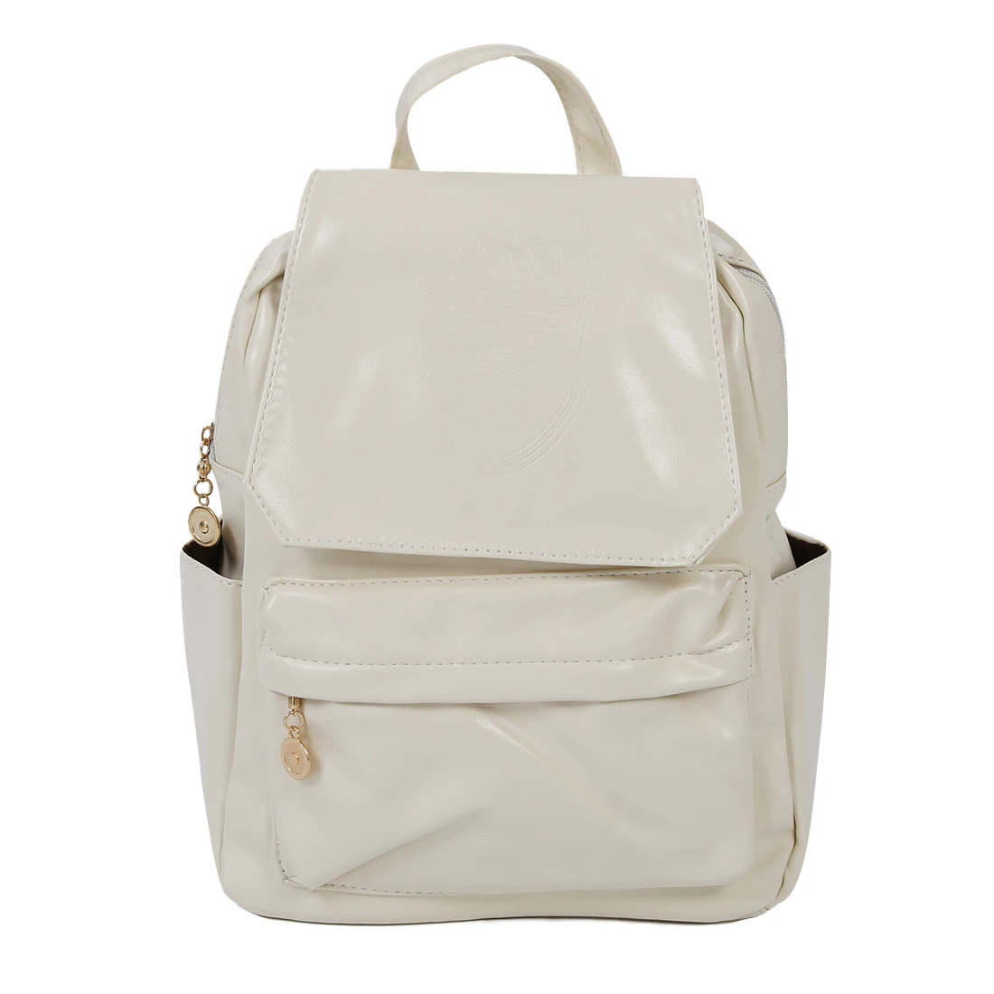 Fashion Oil Leather Backpack Women School Bags for Teenagers PU Leather Backpack Travel Bag Pouch