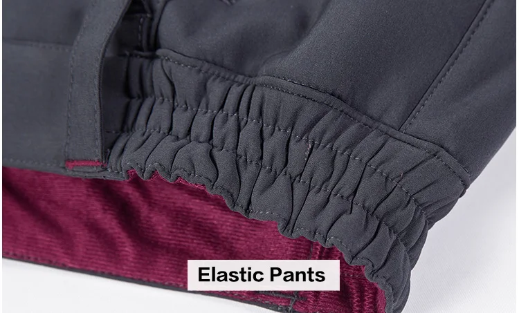 Men Hiking Pants Outdoor Softshell Trousers (19)
