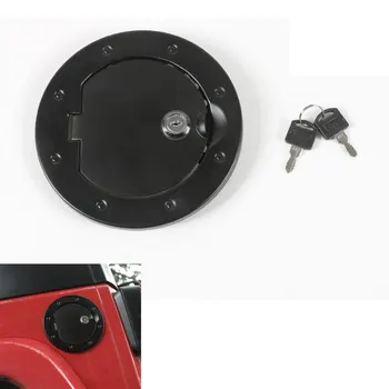

Aluminium Alloy Fuel Tank Cover Gas Lid Filler Cap Trim Locking Decoration fit For Jeep Wrangler JK 2007-2016 Car Styling