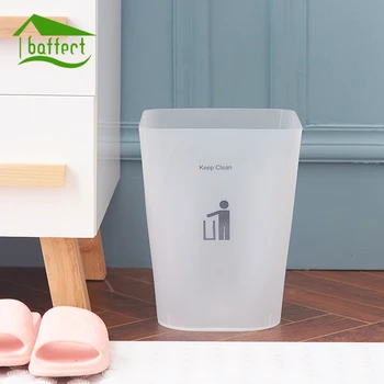 

Baffect Square Shape PP Wastebasket Without Lid Trash Bin Paper Basket Garbage Trash Can Dustbin Holder Large Capacity