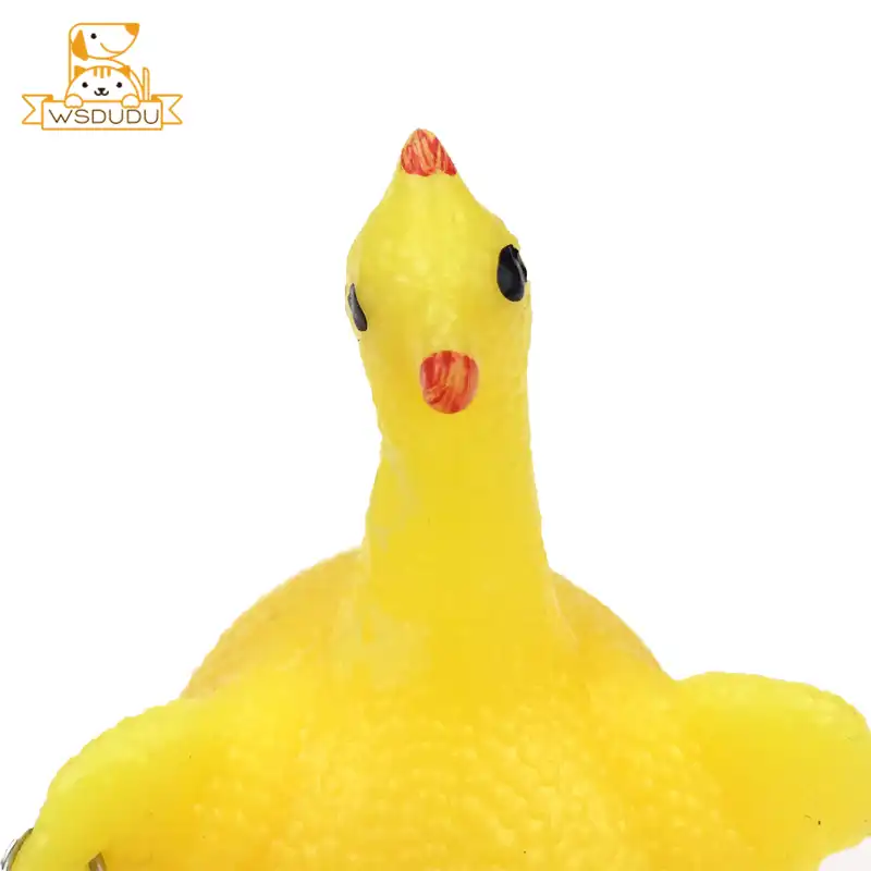 Funny vent frango galo ovos galinhas mini bola novidade anti stress alívio piadas imprensa pintainho brinquedos espremer paródia gadgets presentes macios