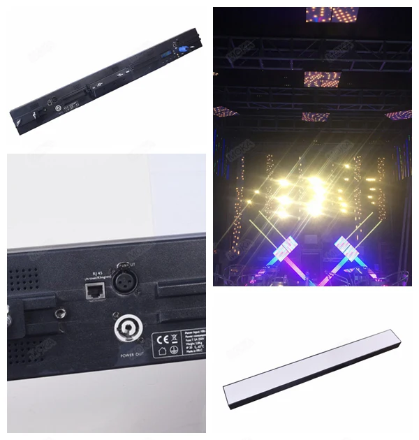 

3Pcs/Lot Led Bar Light DMX dance floor Stage Lighting Milky Frosted Clean Option LED Dream Bar Lights