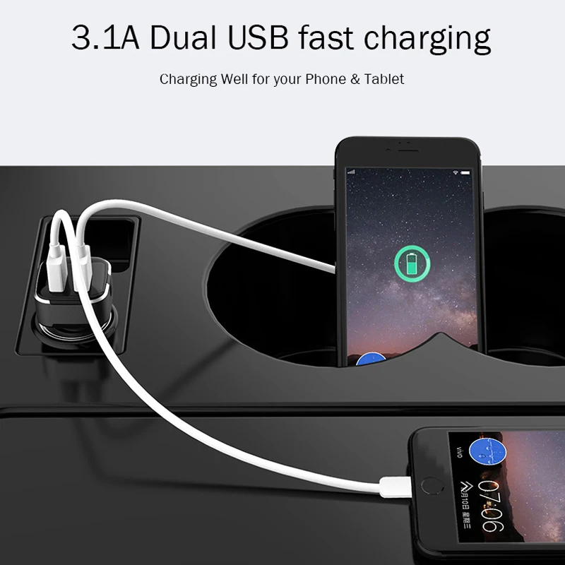 Автомобильное зарядное устройство с двумя USB портами 18 Вт|Зарядные устройства| |