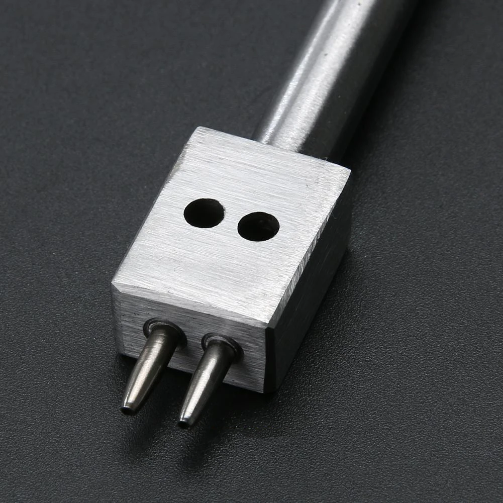 1pc 2/4/6 Prong Leather Hole Punches 1mm Round Row Hole Punch Leather Craft Cutter 4mm Stitched Hole Spacing Hand Tool