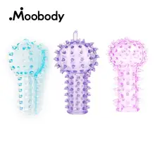 3Pcs Crystal Finger Massager Barbed Vibrator Sleeves Flirting Spike Gloves G-spot Massage Finger Sleeve Adult Sex Toy For Women