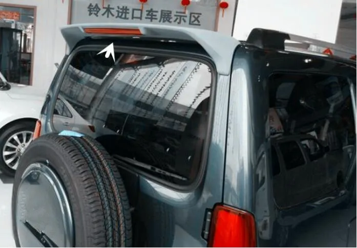 

JINGHANG ABS Primer Rear Spoiler Car Trunk Lip Auto Boot Wing Spoiler Fit FOR Suzuki JIMNY 2007-2012(with lamp)